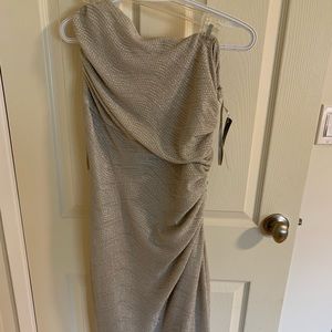 NWT Ralph Lauren fancy one shoulder dress. Size 8.